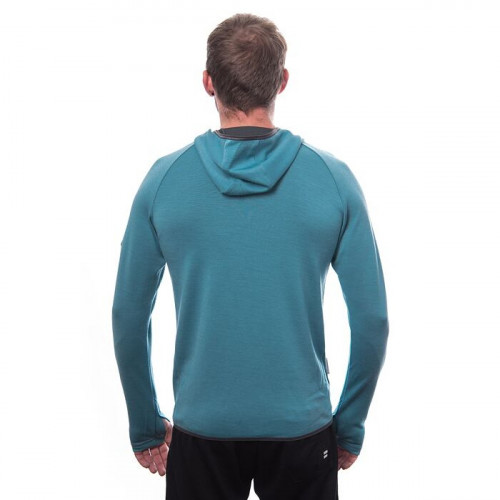 Мъжки мерино суичър с полар MERINO UPPER outdoors mint blue Мъжки мерино суичър с полар MERINO UPPER outdoors mint blue